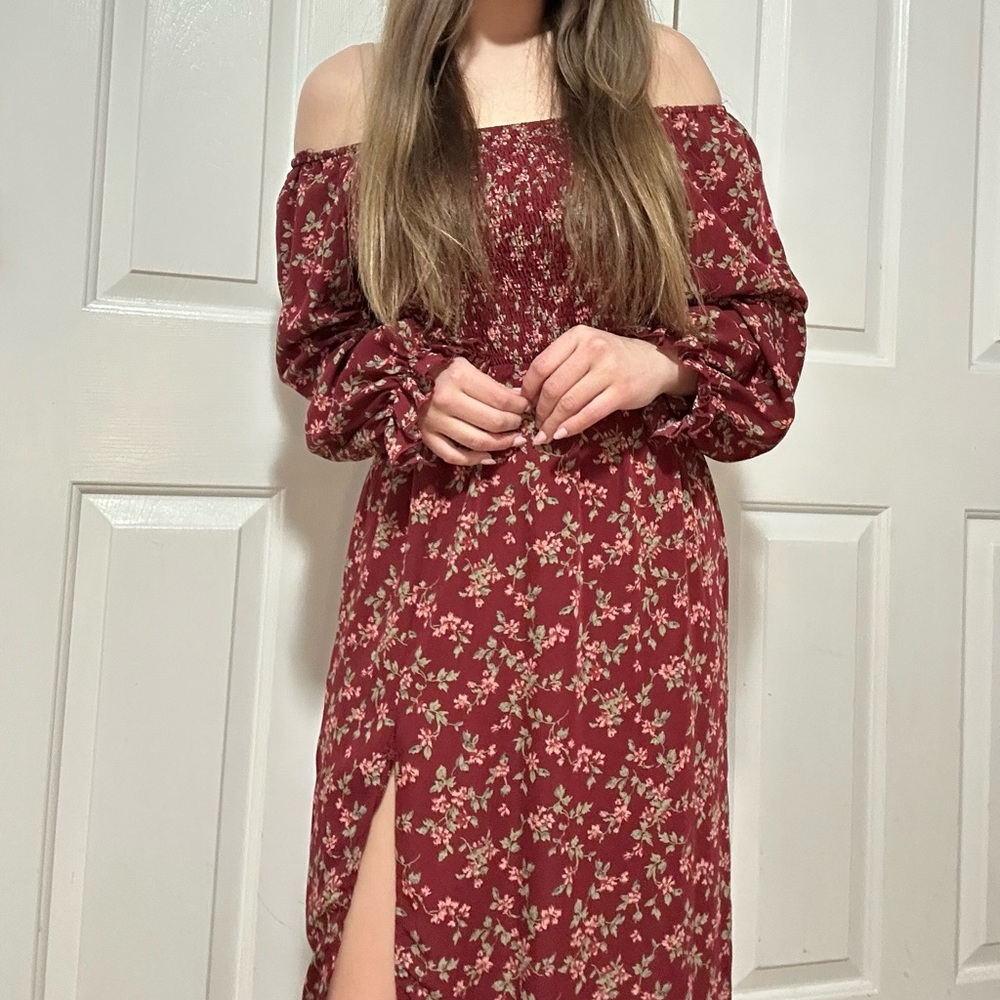 Floral Off-Shoulder Dress